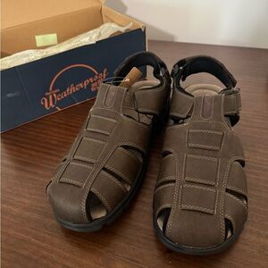 NWT Weather Proof Vintage 1948 brand Men’s Brown Caleb Sandals Shoes Size 13